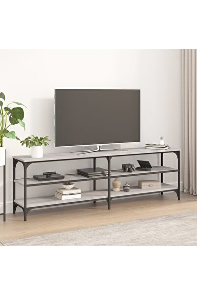 Concept Comodă TV, gri sonoma, 160x30x50 cm, lemn prelucrat