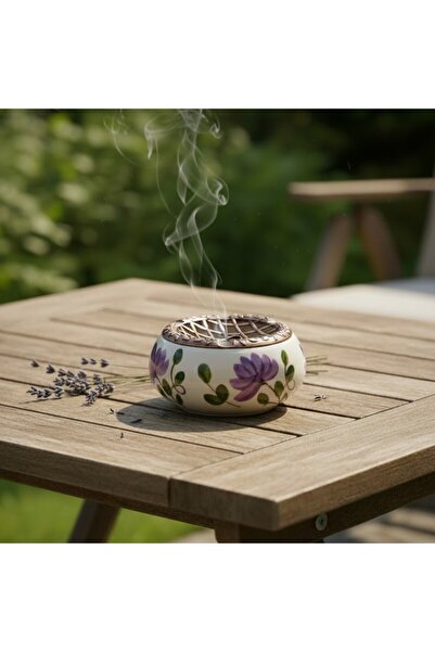 sharp&art CINNĂTOR DE CINNĂTĂRI DIN CERAMICĂ DE DIMENSIUNI MARI, CU MODEL FLO...