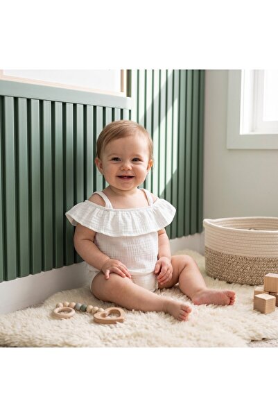 Tiffany Baby Kıds تي شيرت تيفاني بيبي موسلين بحزام حبل 26122