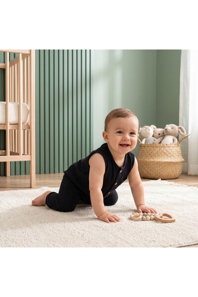Tiffany Baby Kıds Tiffany Baby Müslin Theme Uzun Atlet Tulum 26024