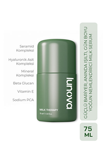 Lunova Mini Milk Therapy Serum 75 ML | Yoğun Nem, Bariyer Güçlendirme, SPF ve...