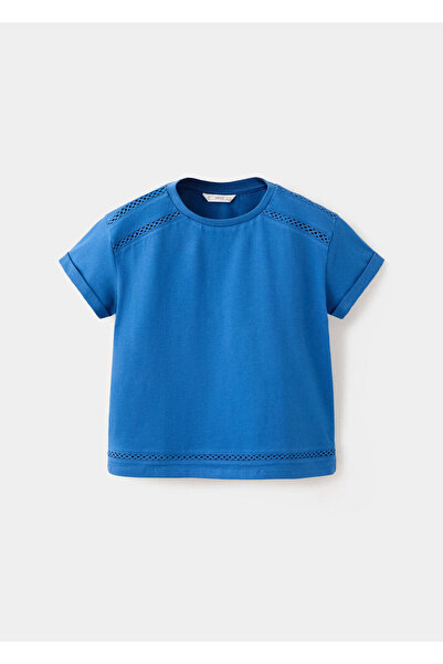 MANGO Kids Delik detaylı tişört