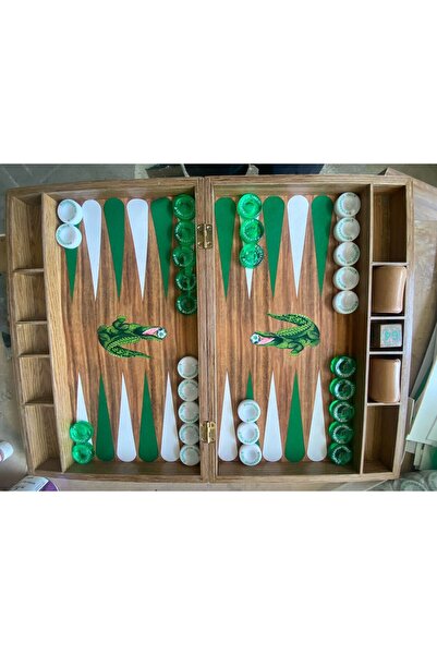 Karesi MODERN TAVLA SETİ (BACKGAMMON) ÖZELLEŞTİRİLMİŞ
