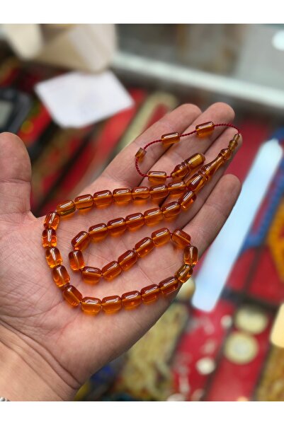 tesbihciniz سبحة خرز العنبر المصنوعة يدويًا بحرفية عالية ونظام منظم