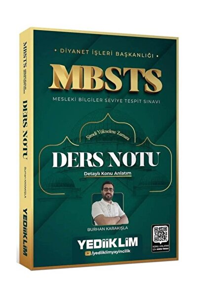 Anla Kazan Yayınları Yediiklim 2026 MBSTS Ders Notu - Burhan Karakışla