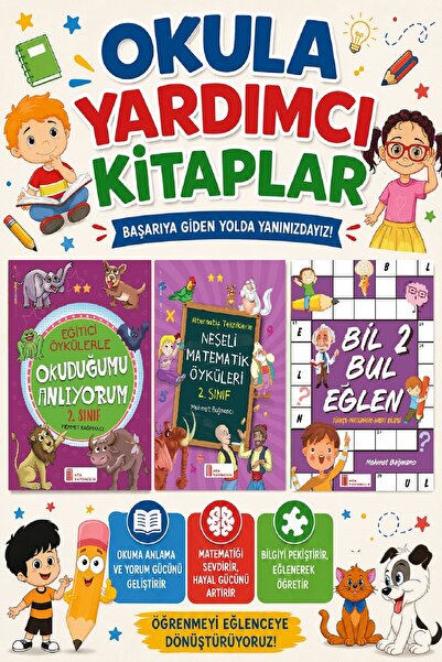 Ata Yayıncılık Ata 2Nd Class Bil Bul Have Fun+I Understand My Reading+Cheerfu...