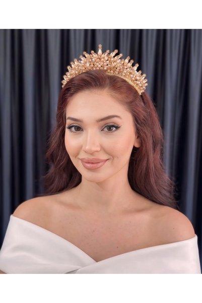BEYOĞLU NİŞANTAŞI Bride Engagement Henna Promise Crown Alin