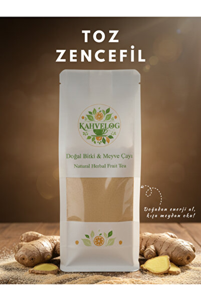 KAHVELOG Toz Zencefil 250gr(Doğal Kurutulmuş, Katkısız)