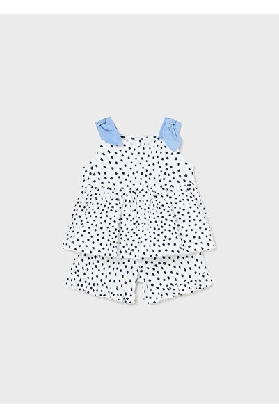 MAYORAL Baby Girl Shorts Set White