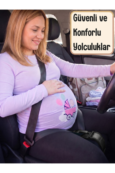 EGGBABY Hamile Emniyet Kemeri Aparati Siyah- Hamilelikte Güvenli ve Rahat Yol...