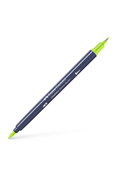 Faber Castell Marker pentru schițe cu 2 vârfuri, galben lime 207, GOLDFABER F...