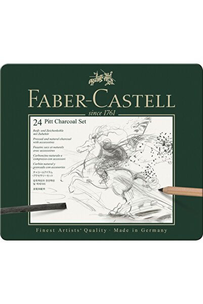 Faber Castell SET DE CARBON MONOCROMAT PITT 24 BUCĂȚI FABER-CASTELL