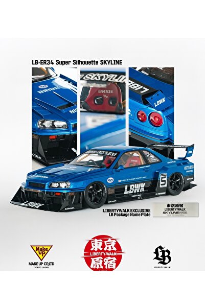 HOT WHEELS CM MODEL 1/64 LBWK Nissan Skyline ER34 GT-R SILHOUETTE WORKS