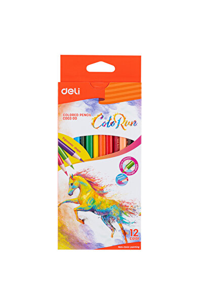 Deli Creioane colorate 12 culori COLORUN