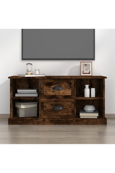 Concept Comodă TV, stejar fumuriu, 99,5x35,5x48 cm, lemn prelucrat