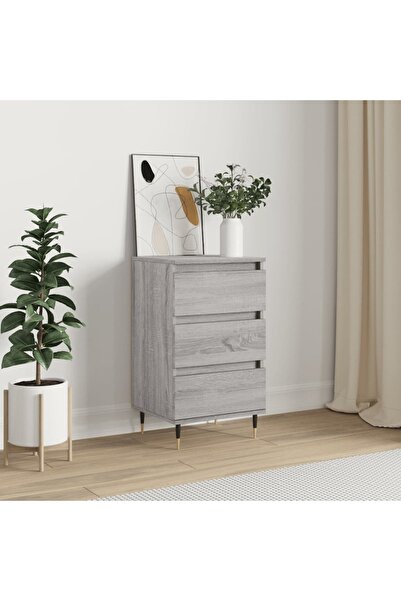 Concept Servantă, gri sonoma, 40x35x70 cm, lemn prelucrat