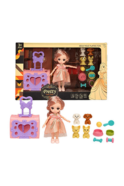 Universul Jucăriilor Păpușă Pretty Cole Dolls cu Valiză, Animăluțe și Accesorii