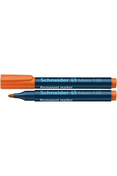 SCHNEIDER Marker permanent 130, vârf rotund 1-3 mm, portocaliu