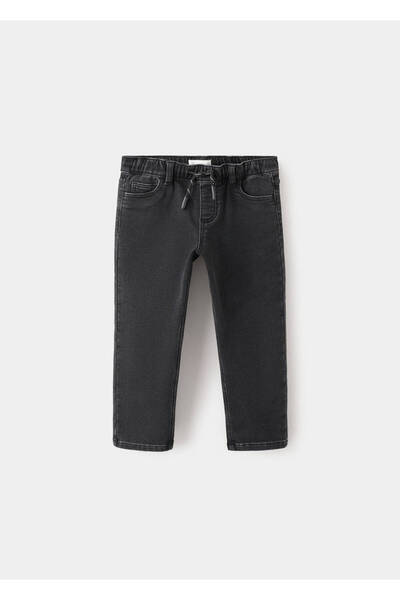 MANGO Baby Düz kesim bağ detaylı jean