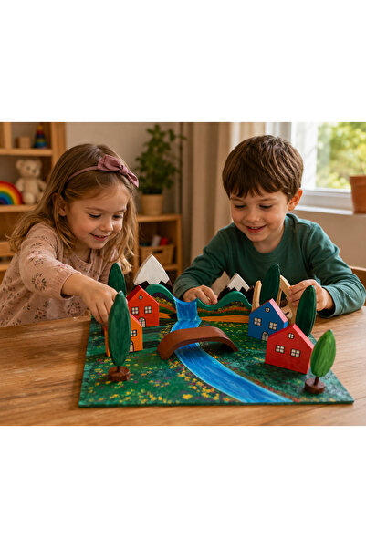 ELSA Wooden Village Concept Montessori Toy
