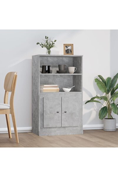 Concept Dulap înalt, gri beton, 60x35,5x103,5 cm, lemn prelucrat