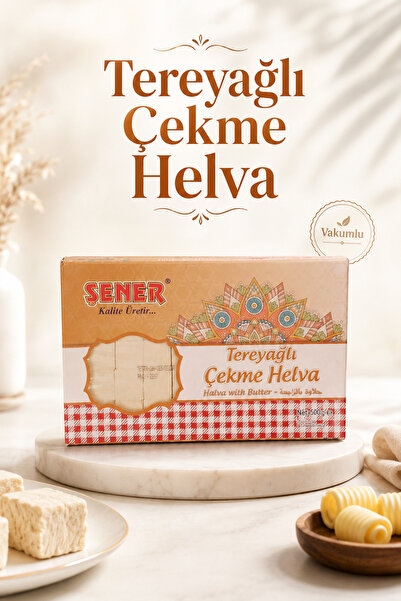Şener Tereyağlı Çekme Helva Vakumlu 200 Gr
