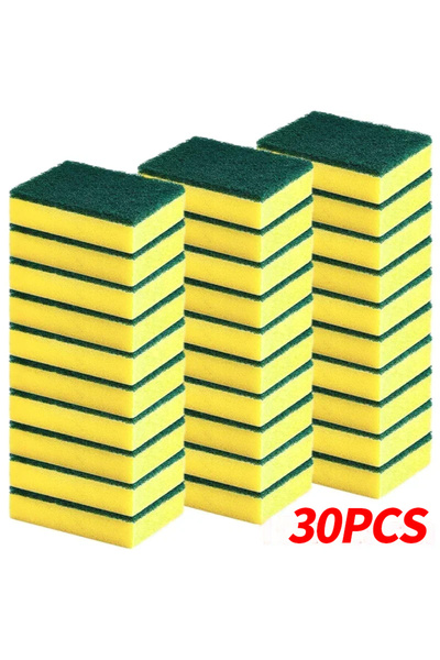Choice1 30pcs Double sided magic sponge for motorcycles, pots, and kitchens -...