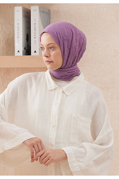 Freshscarfs Menekşe Vual Crash Şal