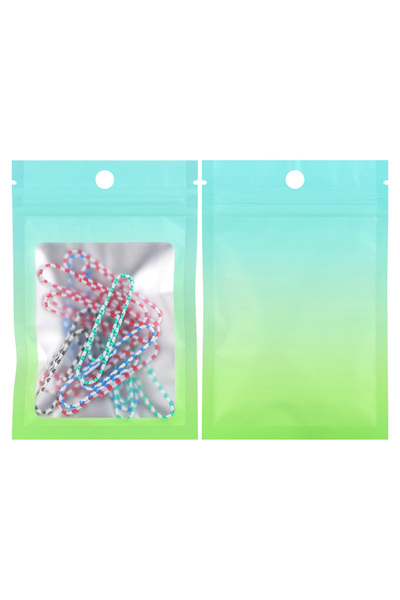 Choice17 8x12cm 100 Pieces Green-Blue 100pcs,Mini Transparent Jewelry Packing...