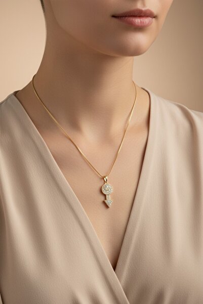 XUPING JEWELRY قلادة من الزركون على شكل سهم من ستايل إنسي/مجوهرات شوبينغ