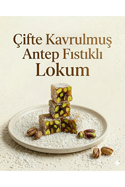 Şener Fıstıklı Çifte Kavrulmuş Lokum 100 Gr
