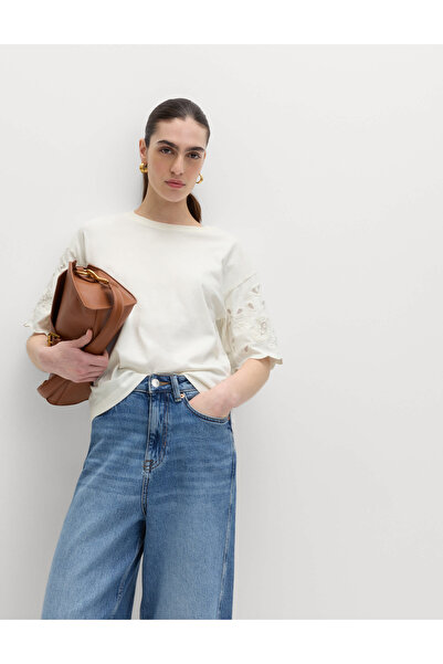 Marks & Spencer Saf Pamuklu Boxy T-Shirt