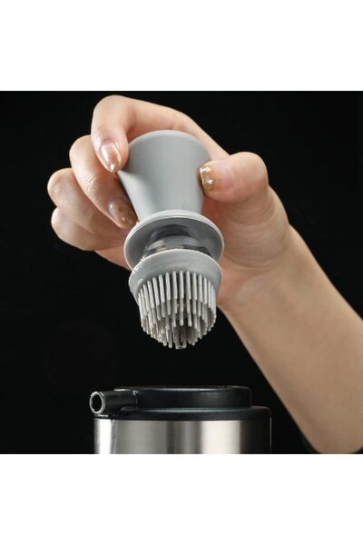 Arabest 2-in-1 Oil Dispenser with Silicone Brush, 350ml Glass Vinegar Contain...