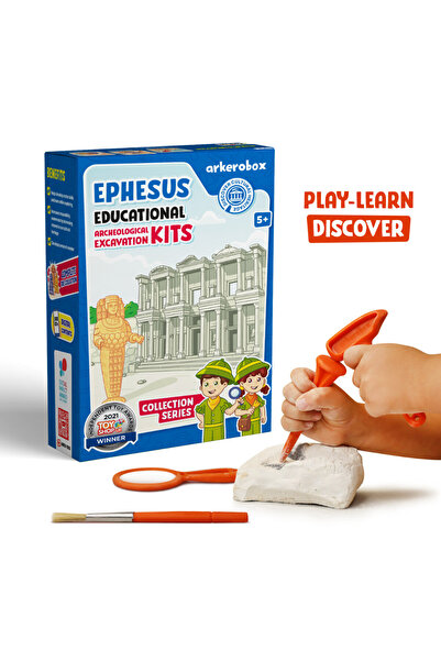 Arkerobox - Set arheologic educational si puzzle 3D, Efes - Biblioteca Celsus