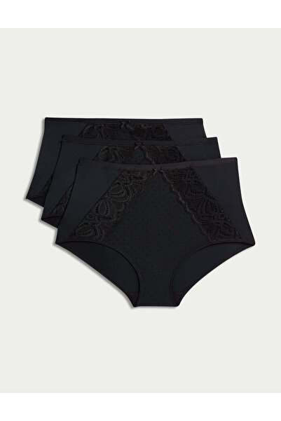 Marks & Spencer 3'lü Amelia Dantelli Full Brief Külot