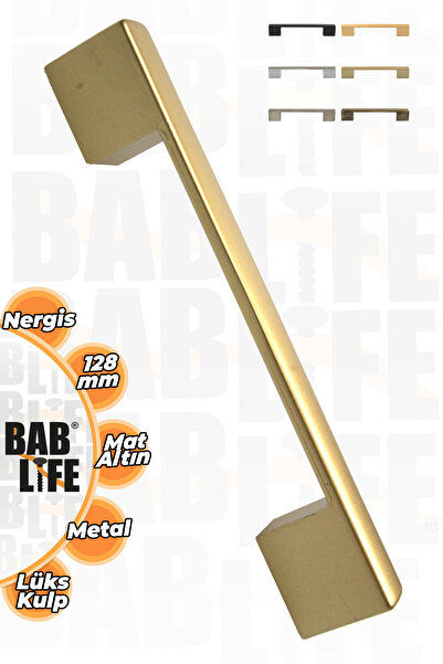bablife Ručke za namještaj od luksuznog metalnog ormarića, 128 mm, mat zlatna...