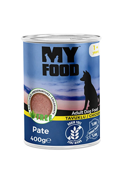 My Food Hrană umedă câini adulți pate cu pui 400 g, grain free, digestie ușoa...