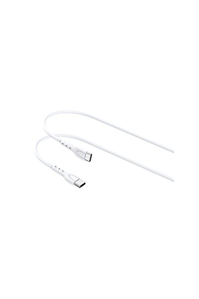 lemontti Cablu Wind Fast Charge Type-C la Type-C, PD 65W, 0.5m, Alb