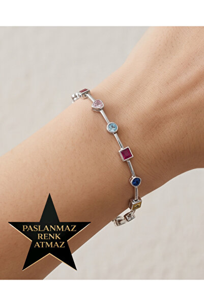 XUPING JEWELRY Xuping Silver Trend Zircon Stone Women's Bracelet 17+2 cm