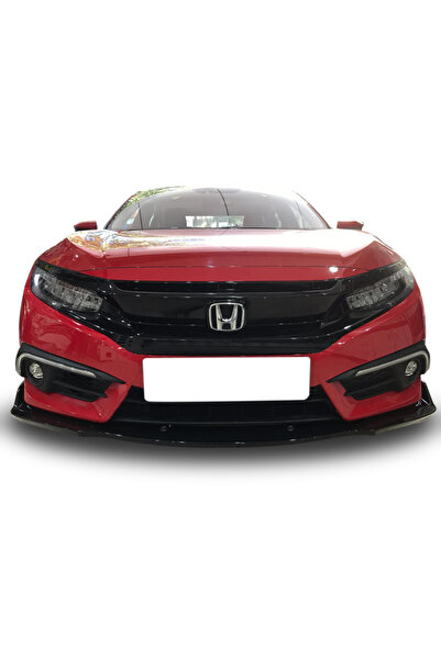 OEM AUTOGP Honda civic fc5 uyumlu ön tampon altı lip 3 parça kulaklı