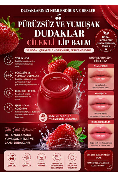 SETBEAUTY Çilekli Lip Balm 10ml