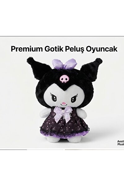 seyuse Kuromi Peluş Oyuncak 35 Cm Doğum Günü Hediye Uyku Kız Bebek Yatak Arka...