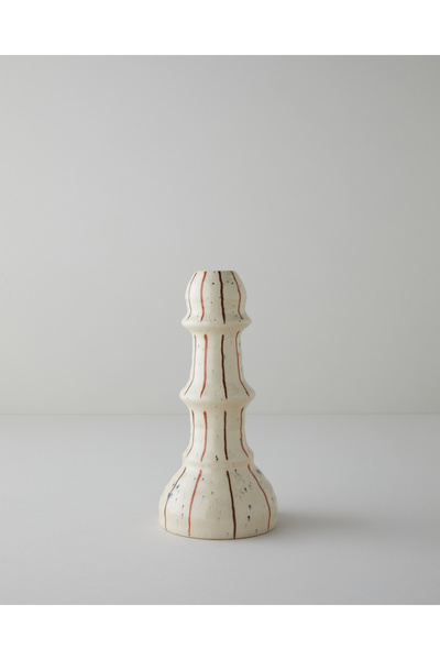 English Home Lilie Şamdan 25,5 cm Krem