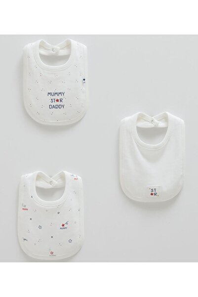 Caramell 3-Pack Baby Bibs (Compatible for 0-6 Months Babies) 3-Pack Bibs 100%...