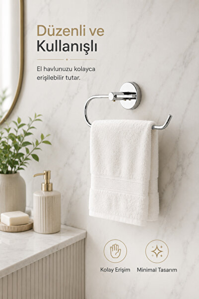 Alper Banyo Ceria Krom Solo Havluluk | Eko Model | Havlu Kağıdı Askısı | Yapı...
