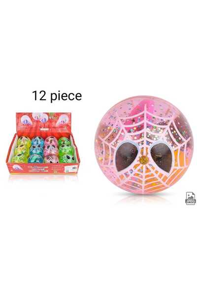 Gernic Hi-Bounce Crystal Glitter Ball 65mm Emoji Design Super Bouncy Ball – B...
