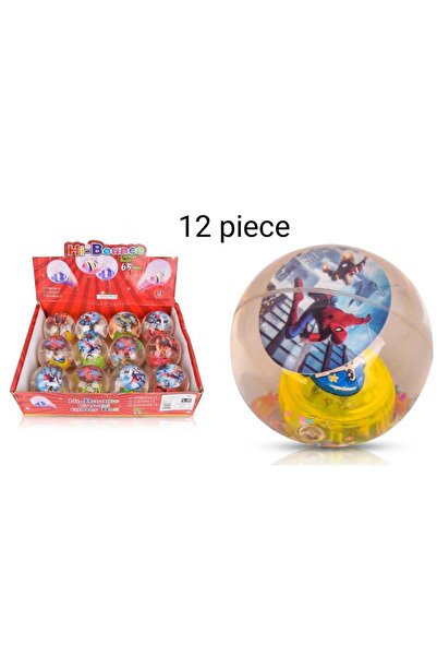Gernic Hi-Bounce Crystal Glitter Ball 65mm Emoji Design Super Bouncy Ball – B...