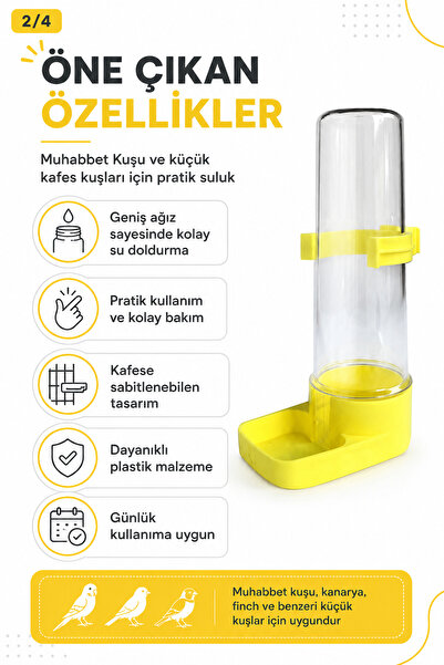 Genel Markalar Muhabbet Kuşu Suluğu Geniş Ağız Suluk
