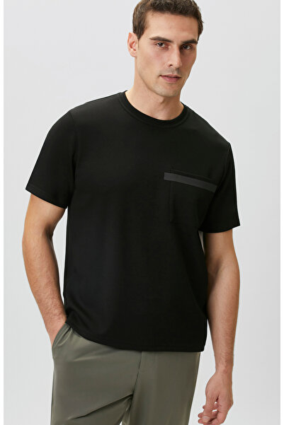 Network Siyah Baskı Detaylı T-shirt