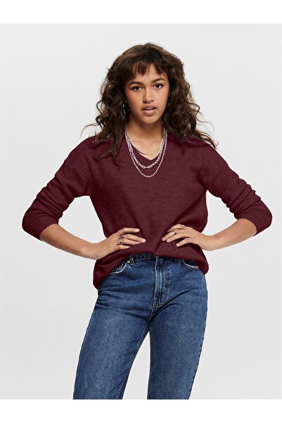 ONLY Дамски ONLCAMILLA V-NECK L/S PULLOVER KNIT NOOS O15204588-4559407
